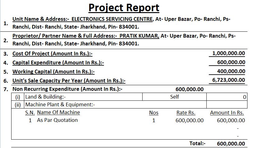 how-to-prepare-project-report-for-pmegp-loan-msme-mudra-loan