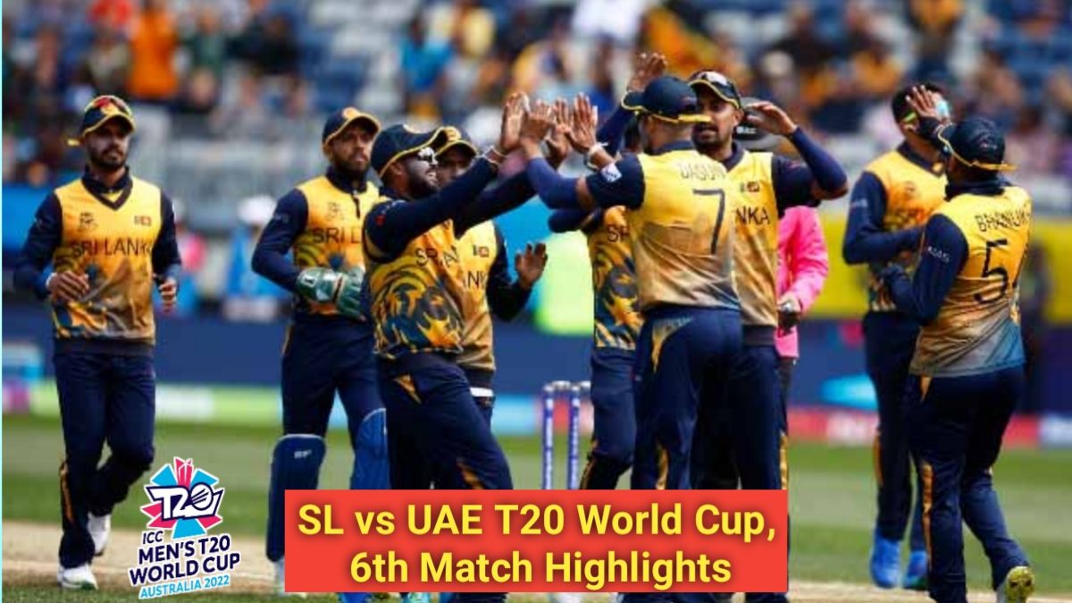 Sri Lanka Vs Uae Highlights 6th Match T20 World Cup 2022 7561