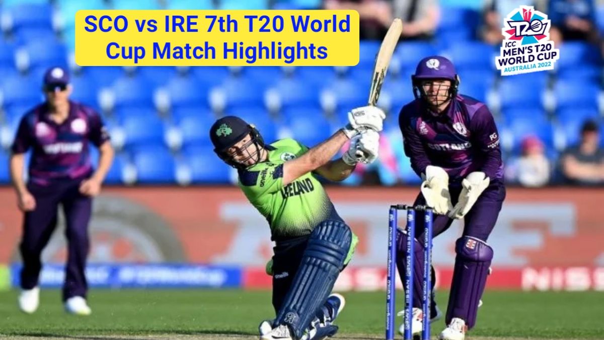 Scotland Vs Ireland Highlights: 7th T20 World Cup Match