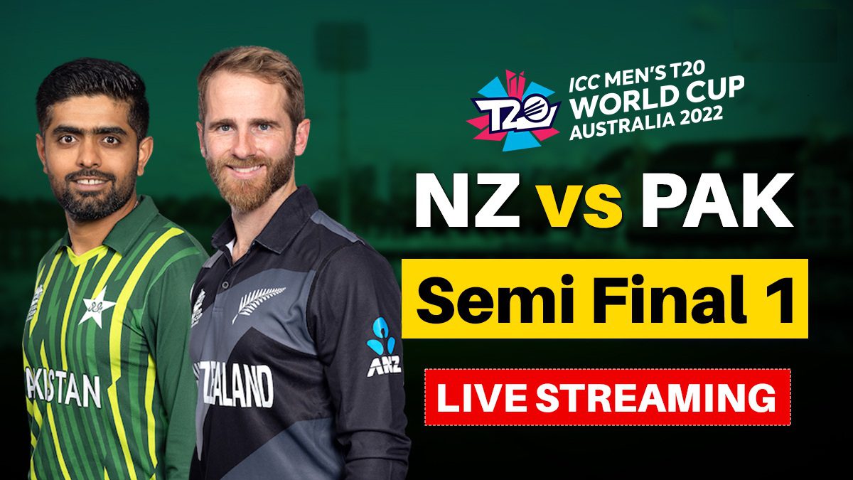 PAK vs NZ Live Streaming When & Where to Watch 1st SemiFinal
