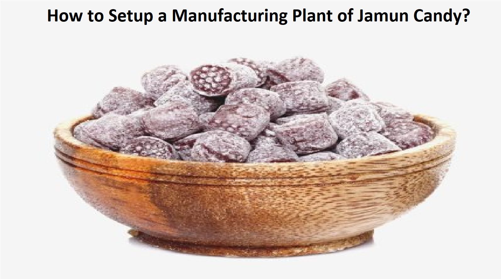 How To Setup A Manufacturing Plant Of Jamun Candy